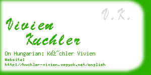 vivien kuchler business card